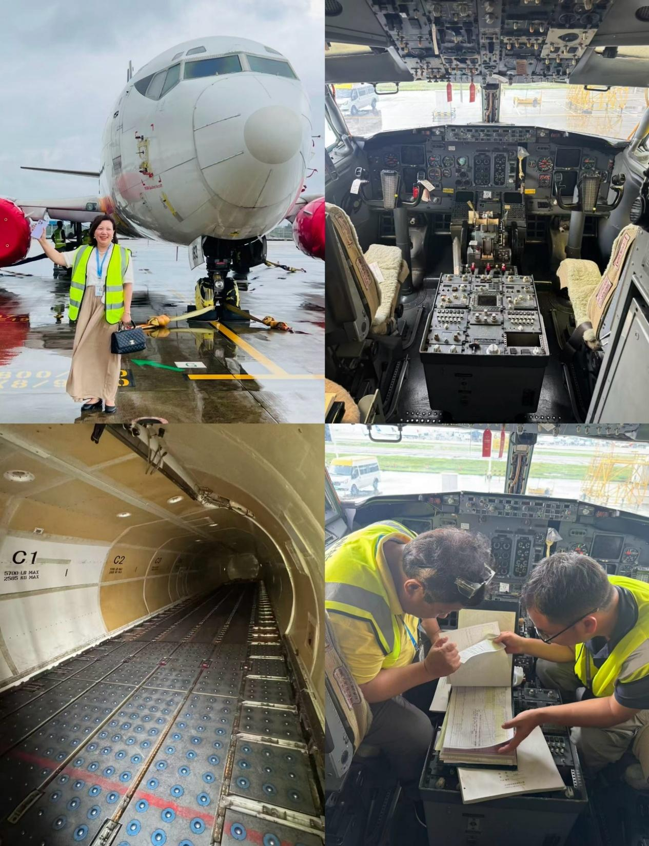 Boeing 737 freighter inspection